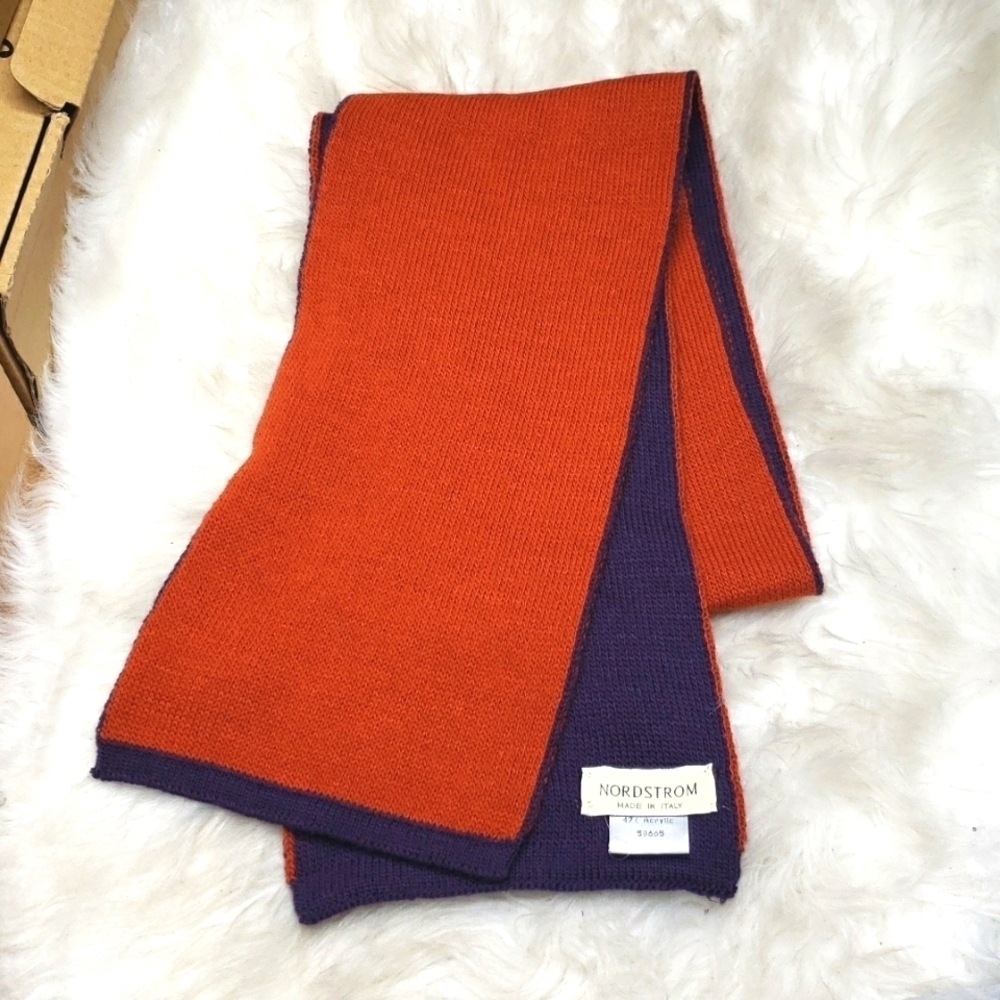 VTG Nordstrom wool scarf made in Italy